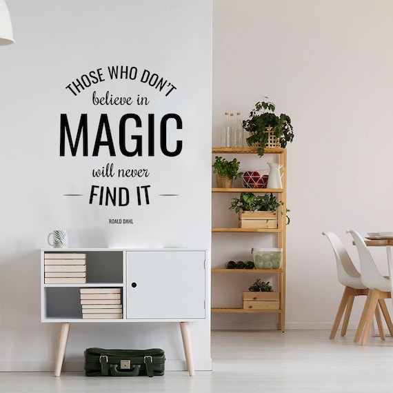 believe in magic wall sticker studio wall decal decor for | etsy