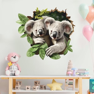 Koala Wall Sticker, Pet Wall Decal, Wall Tattoo, Animal, Decor for Home, Wall Art