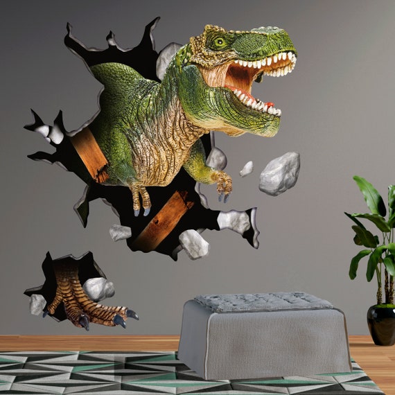 Sticker T-Rex 3D - TenStickers