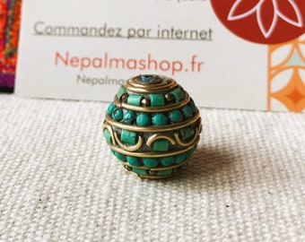 Perle Pierre Turquoise Népal Tibet-Nepalmashop