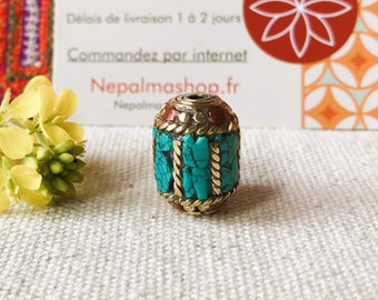 Perle Pierres Népal Tibet-Turquoise Corail-Perle du Monde
