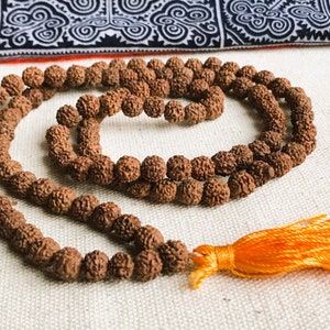 Mala 109 seeds Rudraksha-Necklace Tibet Nepal- Nepalmashop