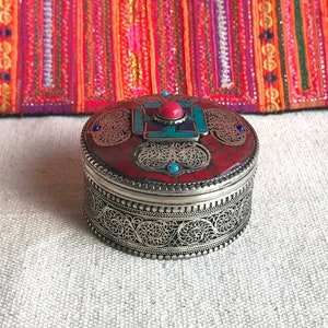 Boite à Bijoux en Pierres-Népal Tibet-Artisanat du Monde-Artisanat du monde