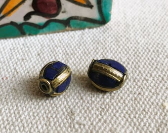 Ethnic beads Lapis Lazuli-Nepal Tibet Himalaya-Beads Stones-Beads of the World-Beads creation