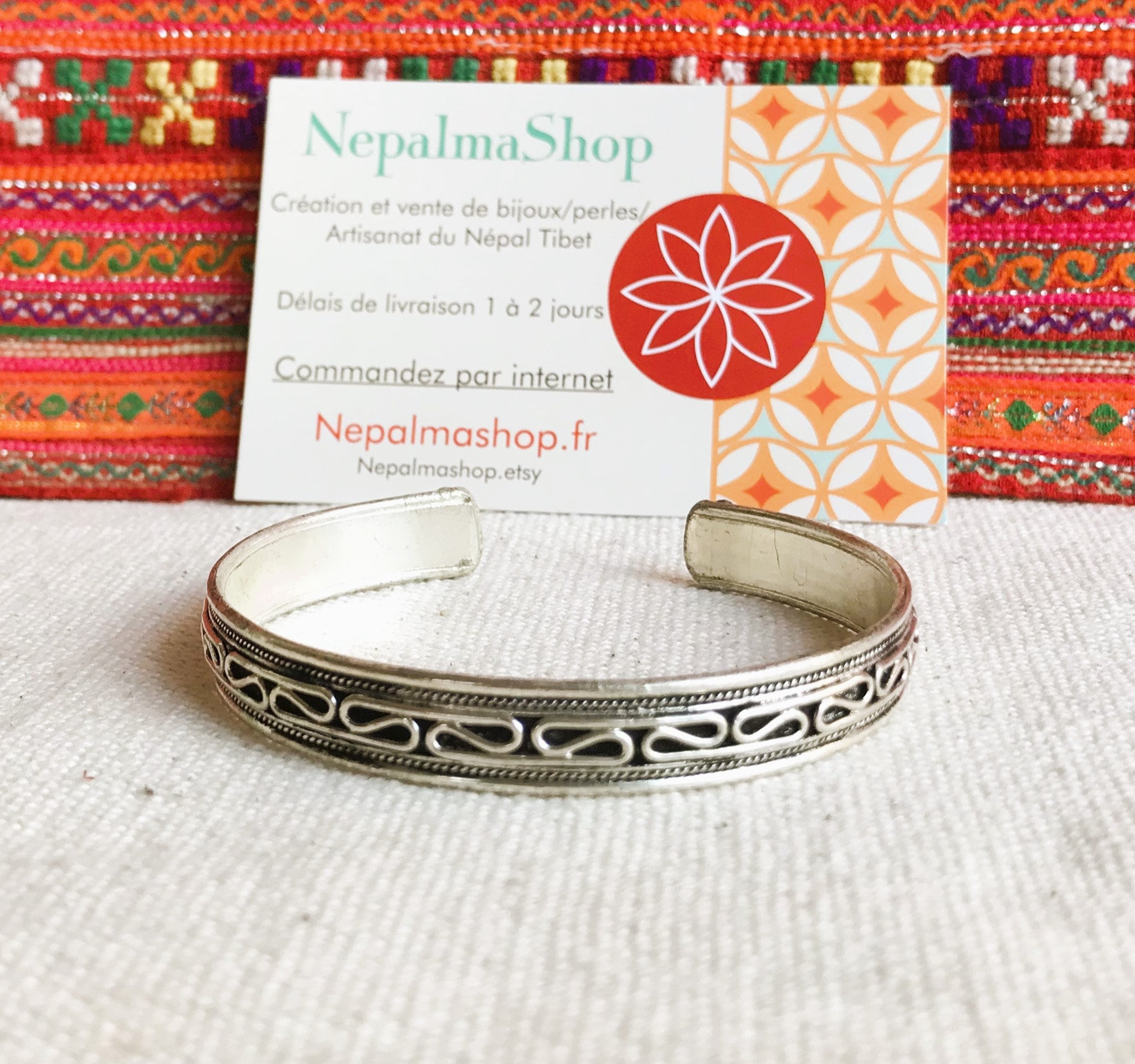 Silver Cuff Bracelet nepal Tibet silver Jewelry Etsy Australia