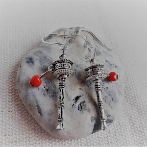 Tibet Nepal earrings - Prayer mill - Ethnic jewelry Nepal