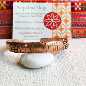 Ethnic Cuff Bracelet-Copper Bracelet-Nepal Tibet