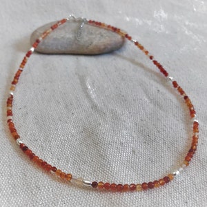 Carnelian Necklace - Semi Precious Gemstones - Elegance Jewelry - Nepal Shop - Unique Jewelry