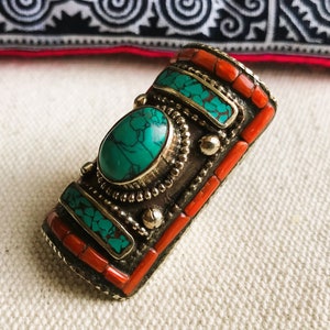 Native American Breathtaking Vintage Frogskin Turquoise Sterling Silver Bracelet Native American Breathtaking Vintage Frogskin Turquoise Sterling Silver Bracelet