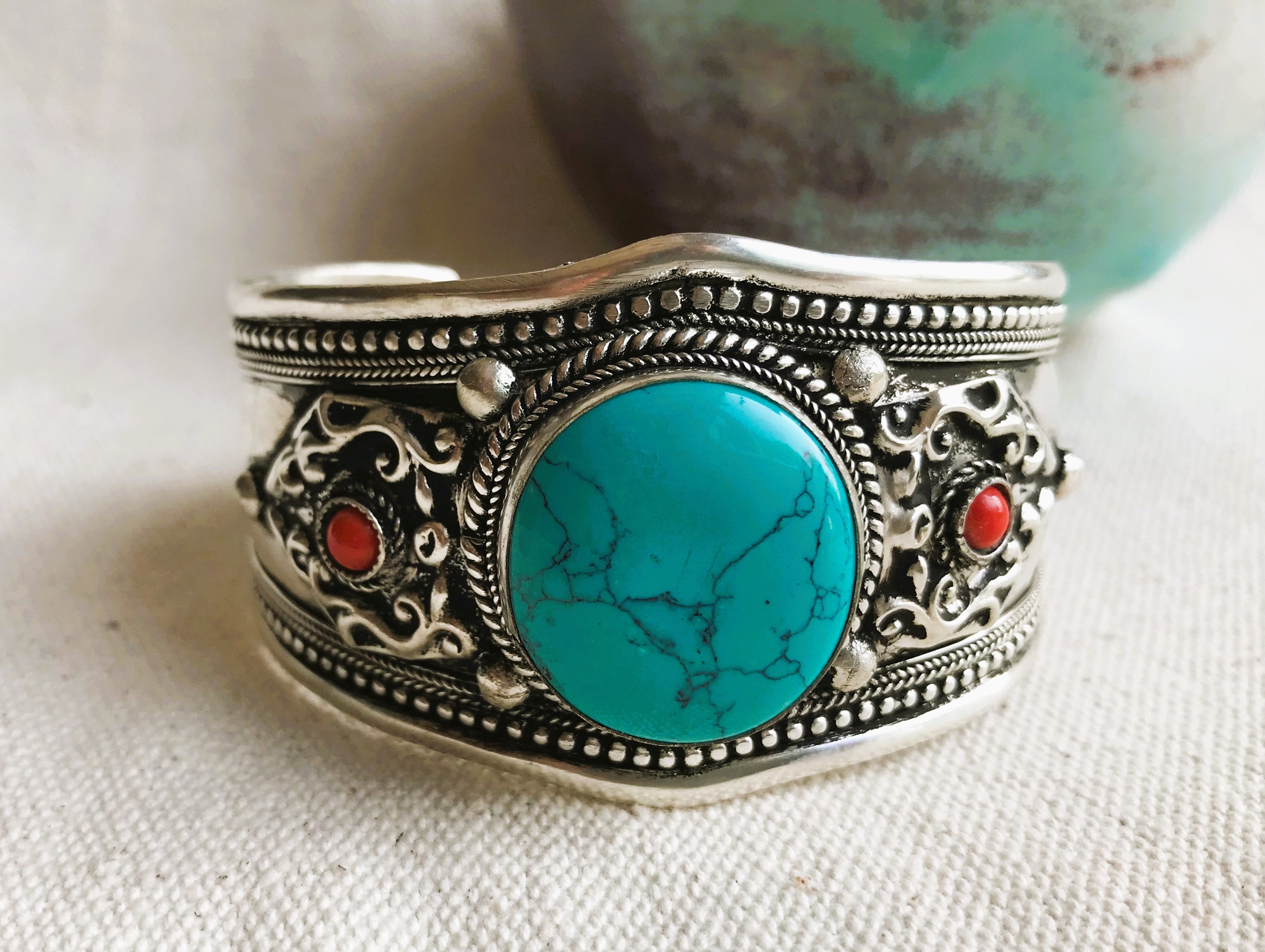 70s Turquoise Cuff - Etsy 70s Turquoise Cuff - Etsy