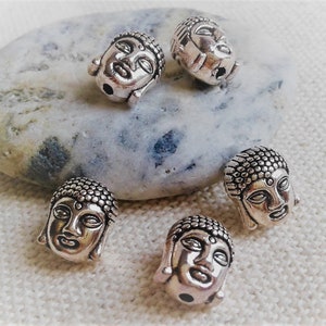 Lote de 5 cuentas de Buda-Cuentas étnicas-Perlas del mundo-Creación de joyas