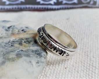 Rotating Ring- Relaxation Jewelry-Ethnic Ring-Nepal Tibet-Men's and Women's Ring-Jewelry of the World