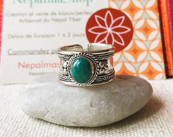 Boho Turquoise Ring-Turquoise Stone Jewelry-Men Women