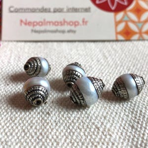Ethnic Mother-of-Pearl Beads Nepal Tibet-Traditional Beads-World Beads-World Beads