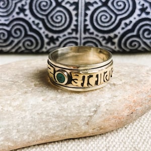 Rotating Ring- Relaxation Jewelry-Ethnic Ring-Nepal Tibet-Men's and Women's Ring-Jewelry of the World