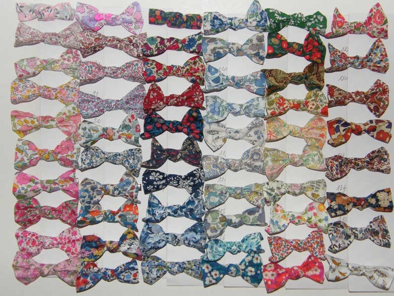 4 Barrettes LIBERTY, Elastiques, Betsy, Capel, d'Anjo, Wiltshire, Mitsi, Bozenka ou cotonnade image 1