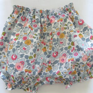 LIBERTY Betsy porcelain lined bloomer 1/3/6/9/12/18 months 2/3 years