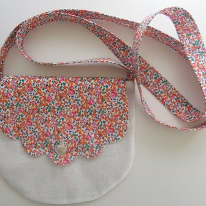LIBERTY-Tasche, Eloïse Aprikose, Capel Marineblau, Betsy Lavendel, Wiltshire Rot, Capel Senf, Kinder-Schultergurt
