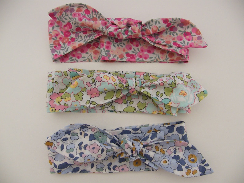 Ceinture, Bandeau, Headband, Foulchie LIBERTY Wiltshire Or/rouge/vert, Femme, au choix image 5