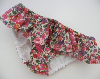 Maillot de bain LIBERTY Betsy rose, doublé à volant 12/18 mois  2/3/4/5/6/8/10 ans