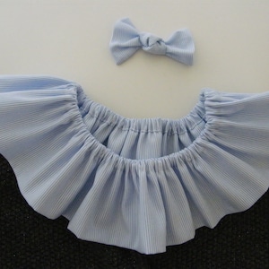 Removable cotton Pierrot collar, LIBERTY Betsy porcelain your choice 1/3/6/9/12/18 months 2/3/4/6/8/10 years Woman Photo 1