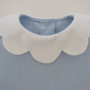 Linen or cotton dress, LIBERTY or cotton collar, your choice 3/4/5/6/8/10 years Cortège