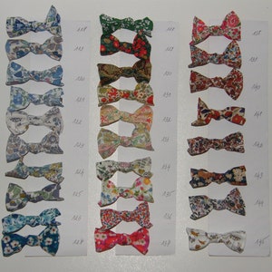 4 Barrettes LIBERTY, Elastiques, Betsy, Capel, d'Anjo, Wiltshire, Mitsi, Bozenka ou cotonnade 145 LIBERTY image 6