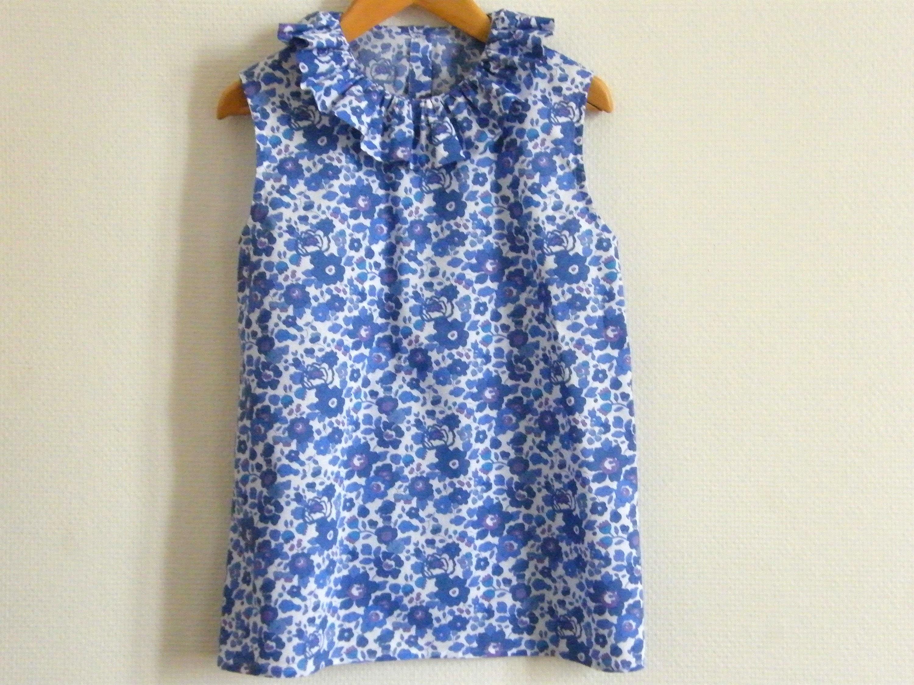 LIBERTY Wiltshire Lilac, Sweet Pea, Betsy Yellow blouse (choice) Birth 1/3/6/12/18 months 2/3/4/6/8/10 years, sleeveless