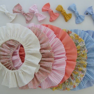 Cotton gauze elasticated collar, LIBERTY 1/3/6/9/12/18 months 2/3/4/6/8/10 years image 2