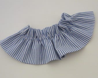 Cuello victoriano elástico, puños de rayas vichy Liberty plumeti para mujer de 2, 4, 6, 8, 10 y 12 años