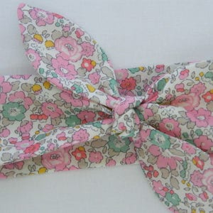 Ceinture, Bandeau, Headband, Foulchie LIBERTY Wiltshire Or/rouge/vert, Femme, au choix image 6