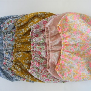 LIBERTY bloomer of your choice (Betsy porcelain Denim blue Capel mustard) birth, 1/3/6/12/18 months 2/3 years
