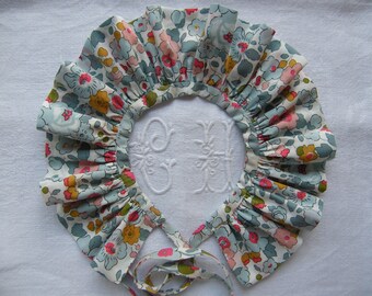 Removable ruffled Pierrot collar in LIBERTY Betsy porcelain (your choice) 1/3/6/9/12/18 months 2/3/4/6/8/10 years