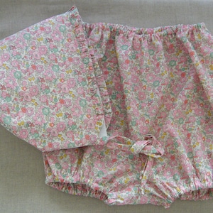 LIBERTY Betsy Ann Soft Pink Crush and Bloomer Set