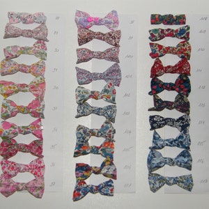 4 Barrettes LIBERTY, Elastiques, Betsy, Capel, d'Anjo, Wiltshire, Mitsi, Bozenka ou cotonnade 145 LIBERTY image 5