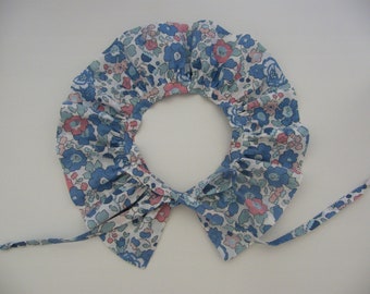 Col pierrot amovible LIBERTY Betsy Asagoa, naissance 1/3/6/12/18 mois 2/3/4/6/8/10 ans Fille