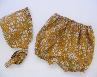 Beguin y Bloomer en LIBERTY Capel mostaza nacimiento 1/3/6/9/12/18 meses 2 años