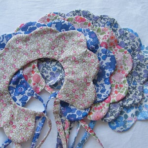 Removable scallop collar in LIBERTY or cotton of your choice 1/3/6/9/12 months 2/3/4/6/8/10 years