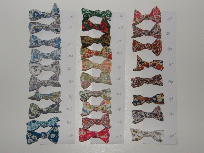 4 Barrettes LIBERTY, Elastiques, Betsy, Capel, d'Anjo, Wiltshire, Mitsi, Bozenka ou cotonnade image 7