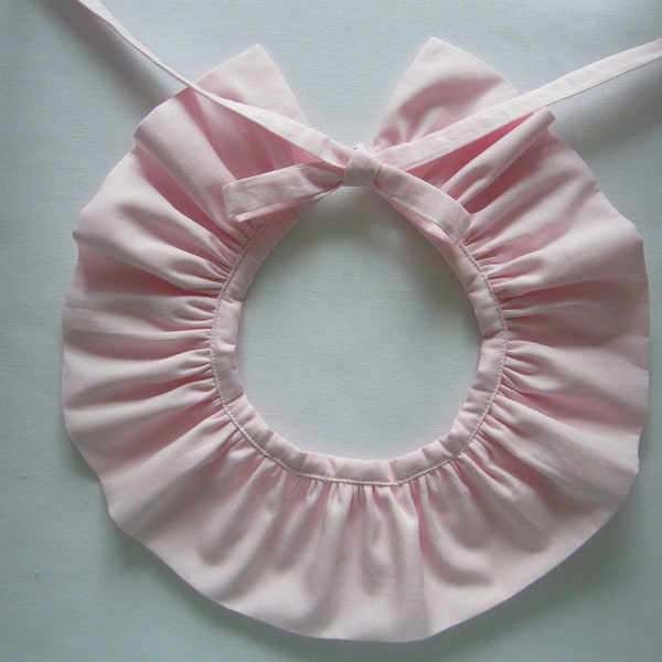 Removable collar flying pierrot Popeline pale pink LIBERTY or cotton (choice) birth 1/3/6/9/12/18 months 2/3/4/6/8/10 years