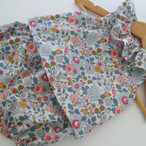 Blouse, Bloomer, LIBERTY Betsy porcelain, birth 1/3/6/12/18 months
