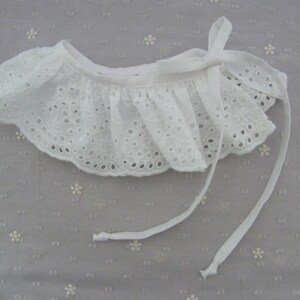 Col amovible broderie anglaise, dentelle, Naissance 1/3/6/12/18 mois 2/4/6/8/10 ans image 2