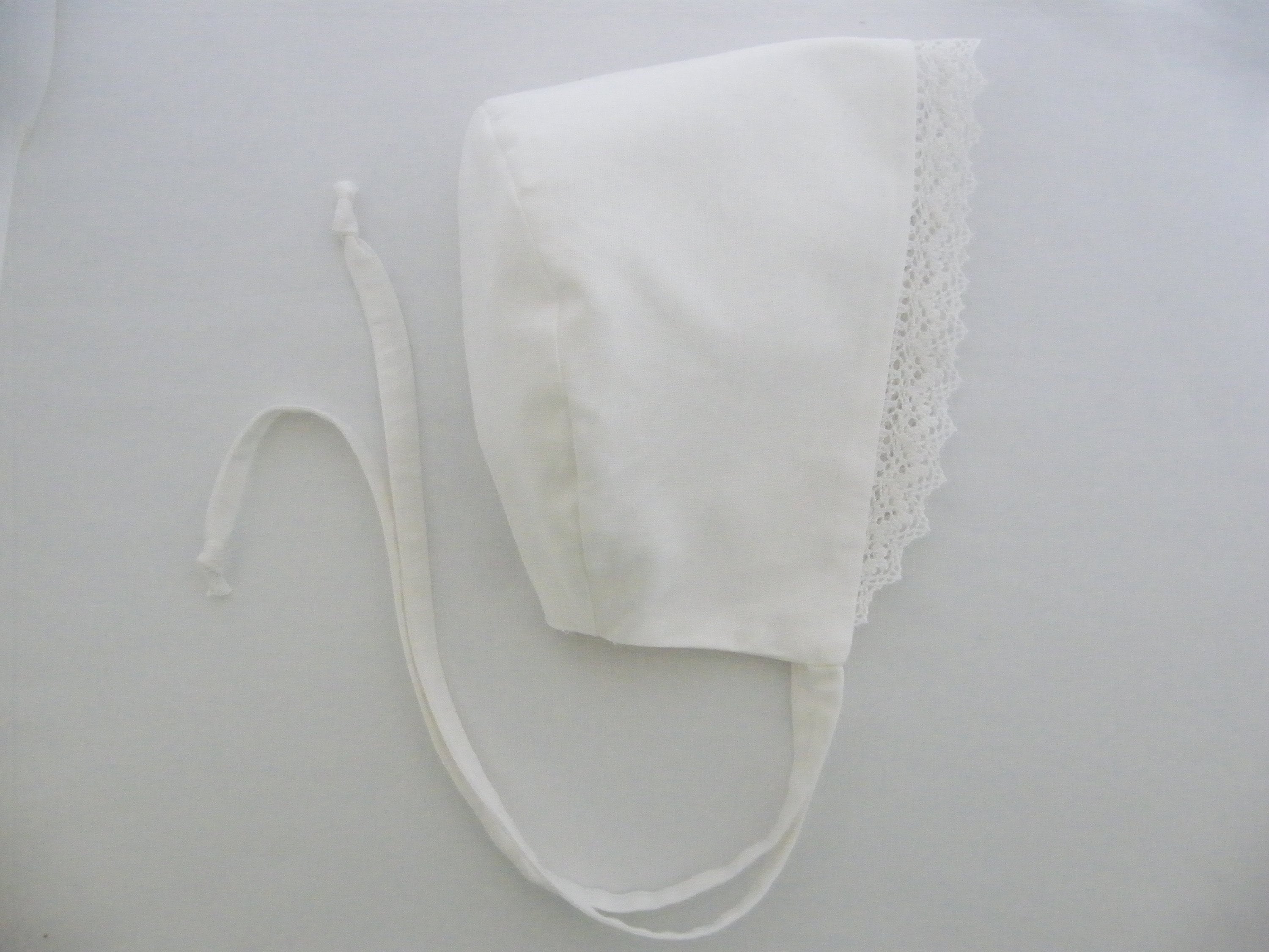 LACOFIA Bonnet de Naissance Chapeau de Princesse en Coton bébé Fille Casquette d'été en Dentelle