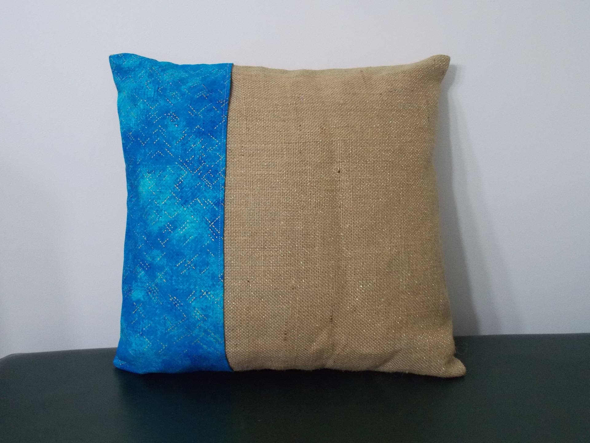 Housse de Coussin en Toile Jute et Coton