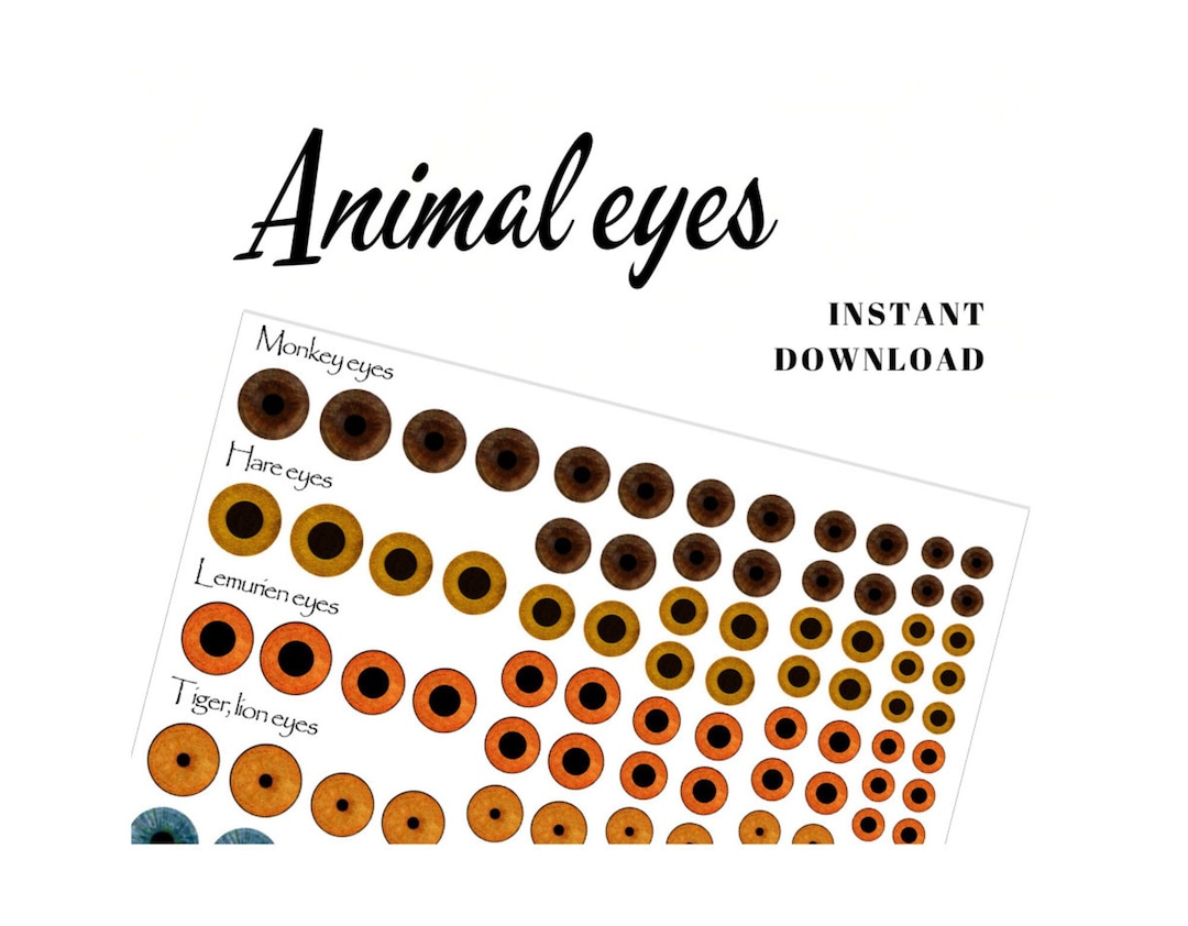 Printable Templates For Animal Eyes