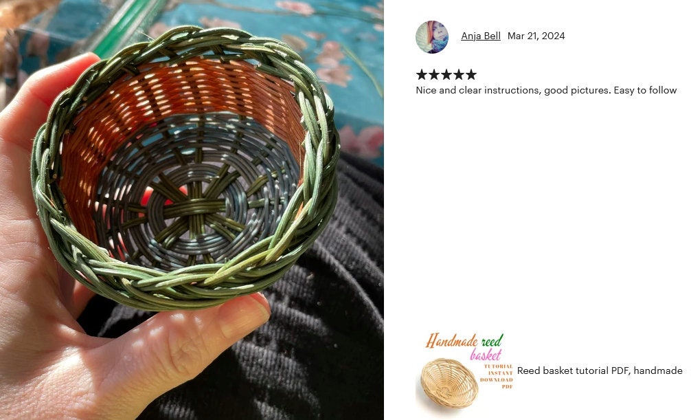 Tutorial de cesta de mimbre de caña