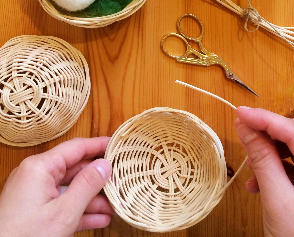 Reed basket tutorial PDF handmade wicket basket digital Etsy