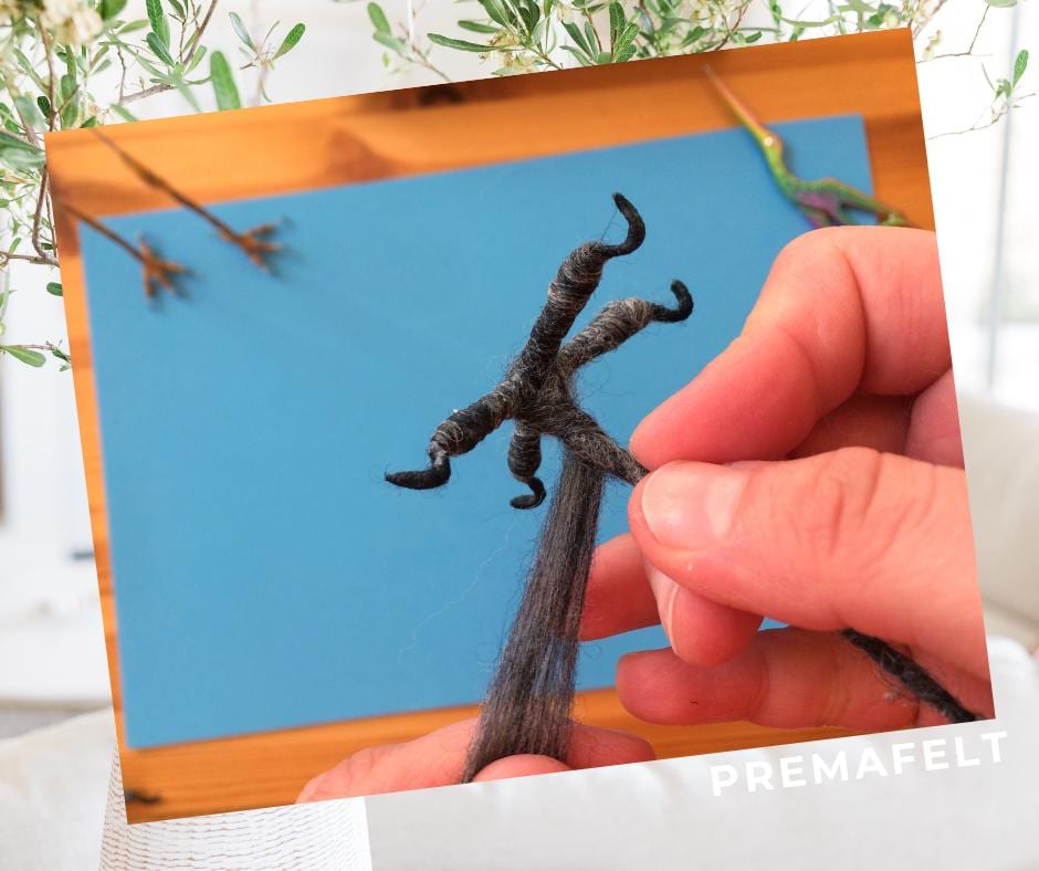 Needle Felted Bird Feet Craft Tutorial: Realistic Wool Toy Bird Legs ...