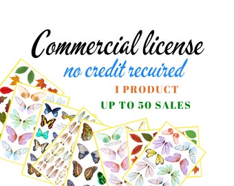1 product, up to 50 sales, commercial license, no credit recuired, Premafelt.