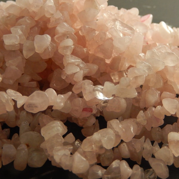 Quartz Rose Naturelle lot de 220 perles chips